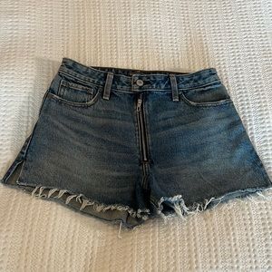 Abercrombie high rise denim shorts